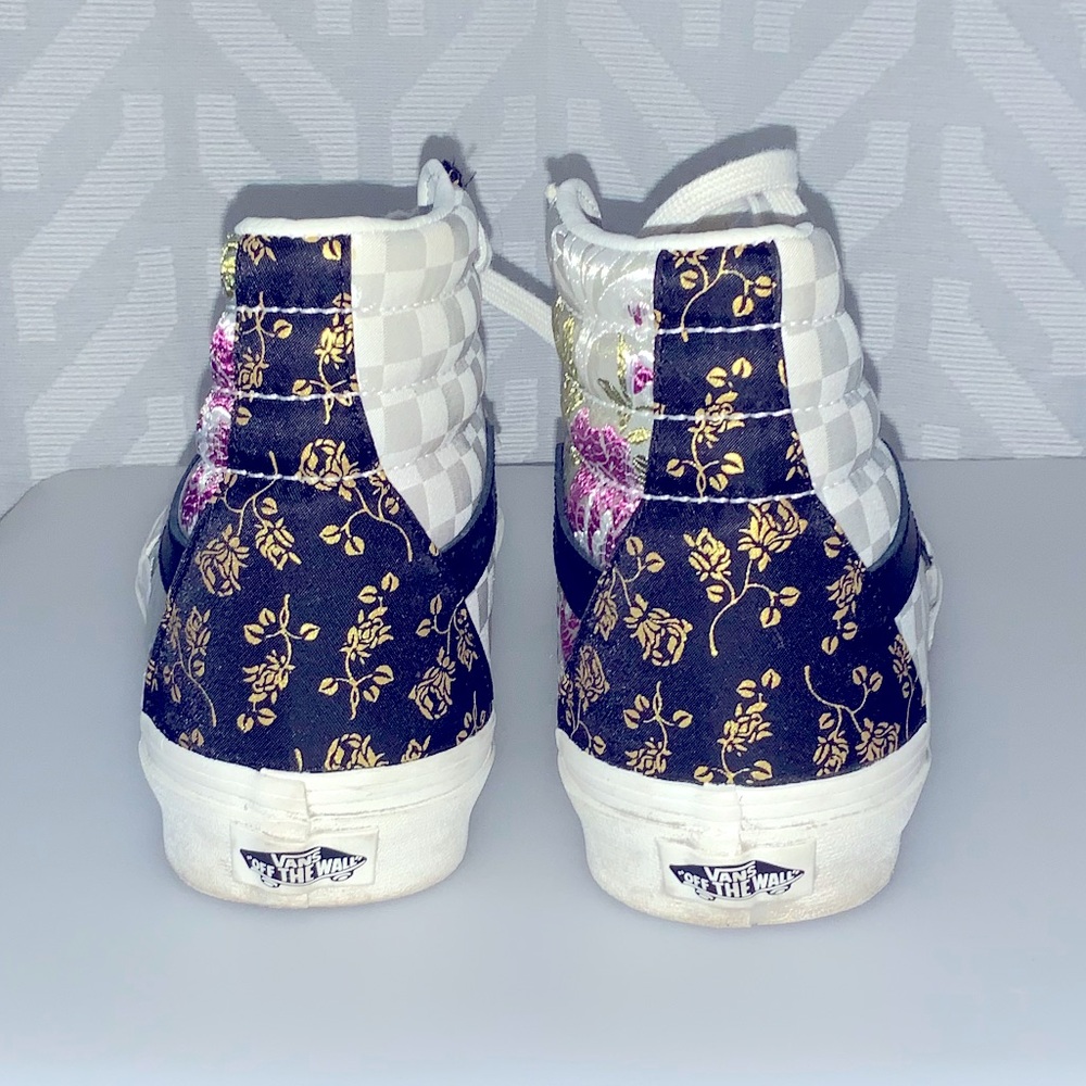Vans Floral Patchwork Checkers High-Top Sneakers - image 5
